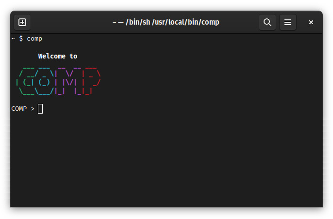 The COMP command line
