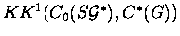 $KK^1(C_0(S{\cal G}^*), C^*(G))$